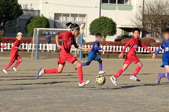 3年生 アルテ片倉さんと練習試合の写真